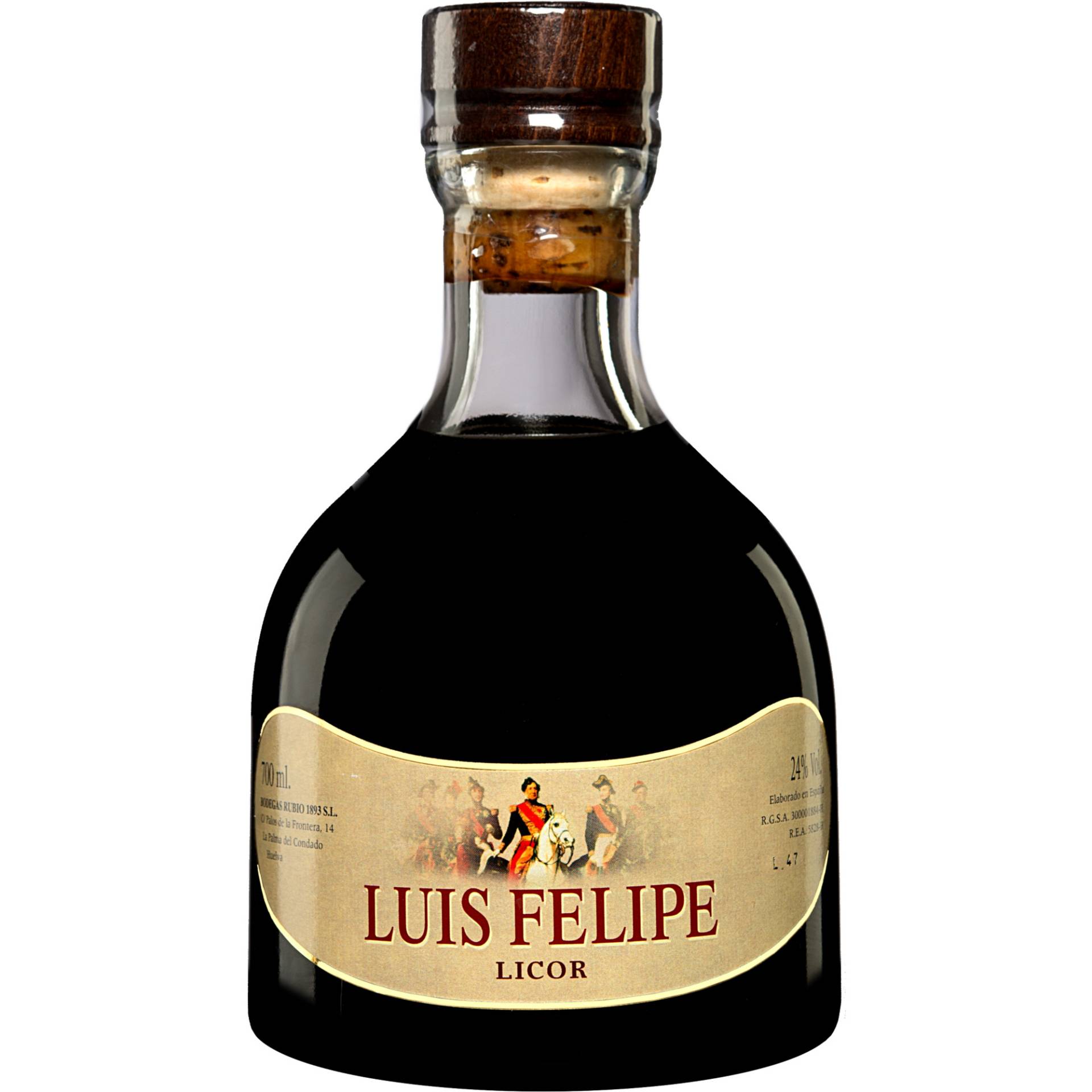 Likör Luis Felipe - 0,7 L.  0.7L 24% Vol. aus Spanien von Rubio