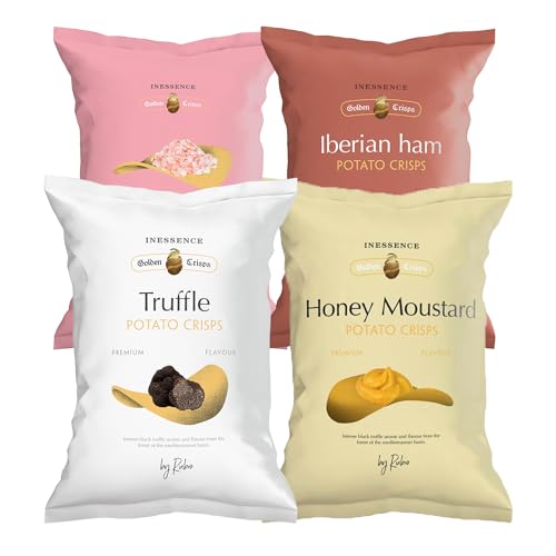 Rubio Mini Chips Mix, Trüffel, Honig & Senf, Iberischer Schinken, Salz, Vegan, Glutenfrei 4 x 45g Rubio Mini Chips Mix, Trüffel, Honig & Senf, Iberischer Schinken, Salz, Vegan, Glutenfrei 4 x 45g von Rubio