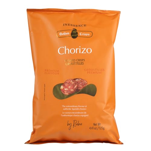 Rubio Snacks, Chips mit Chorizo-Aroma, aus Spanien, glutenfrei, vegan, 125 g von Rubio