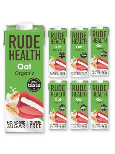 Rude Health 6 x 1 Liter Bio Haferdrink, 100% natürliches Bio Getränk, laktosefrei, milchfrei und glutenfrei, ohne Zuckerzusatz, gesund und vegan Rude Health 6 x 1 Liter Bio Haferdrink, 100% natürliches Bio Getränk, laktosefrei, milchfrei und glutenfrei, ohne Zuckerzusatz, gesund und vegan von Rude Health