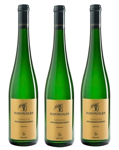 3x 0,75l - 2023er - Rudi Pichler - Weißburgunder - Terrassen - Smaragd - Wachau - Österreich - Weißwein trocken von Rudi Pichler