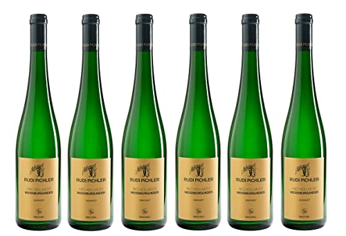 6x 0,75l - Rudi Pichler - Weißburgunder - Ried Kollmütz - Smaragd - Wachau - Österreich - Weißwein trocken von Rudi Pichler