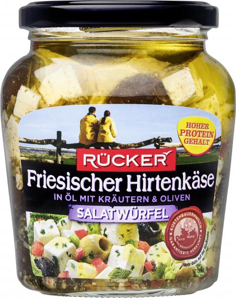 Rücker Friesischer Hirtenkäse in Öl mit Kräutern & Oliven von Rücker