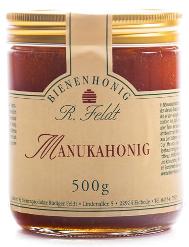 Manuka Honig, vom Neuseeländischen Teebaum, sehr hoher Reinheitsgrad, kräuterartig, 500g von Rüdiger Feldt Imkerei