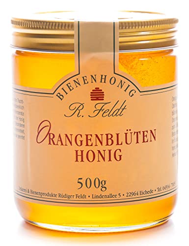 Orangenblüten Honig, lieblich, blumig wie Orangenblüte, unfiltriert, 500g von Rüdiger Feldt Imkerei