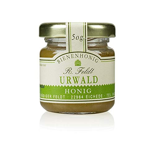 Urwald-Honig, Uruquay, flüssig bis cremig, lieblich aromatisch, Portionsglas, 50 g von Rüdiger Feldt Imkerei + Bienenprodukte