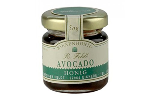 Avocado-Honig, Mexiko, dunkel, flüssig, leichtes Pflaumenaroma, Portionsglas, 50g von Rüdiger Feldt Imkerei