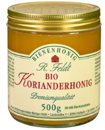 Koriander BIO Honig, hell, aromatisch, leichtes Anisaroma, 500g von Rüdiger Feldt