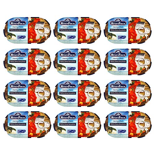 12er Pack Rügen Fisch Feinschmeckerplatte (12 x 200 g) von Rügen Fisch