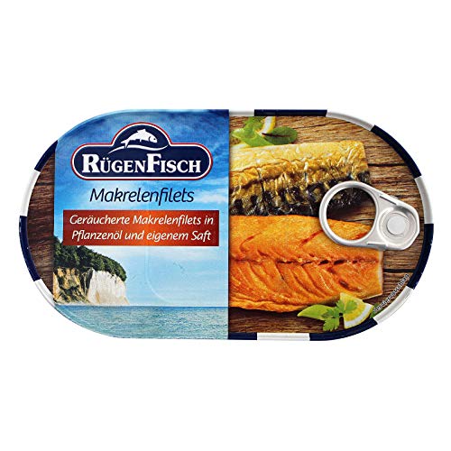 38er Pack Rügen Fisch Makrelenfilets in Öl (38 x 200 g) von Rügen Fisch