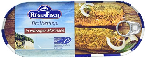 Rügenfisch Bratheringe in würziger Marinade, 6er Pack (6 x 500 g) von Rügen Fisch