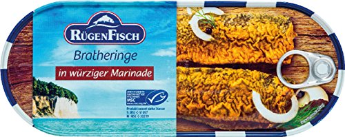 Rügenfisch MSC Bratheringe in würziger Marinade - 12x 500 g von Rügen Fisch