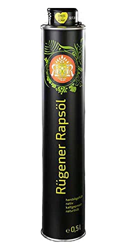 Original Rügener Rapsöl, nativ, kaltgepresst, naturtrüb, 0,5 Liter, kostenfreie Lieferung Original Rügener Rapsöl, nativ, kaltgepresst, naturtrüb, 0,5 Liter, kostenfreie Lieferung von Rügener Rapsöl