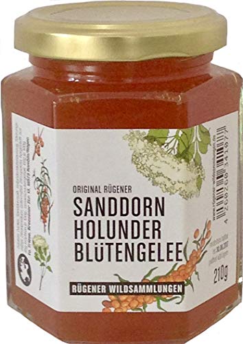 Original Rügener Sanddorn Holunderblütengelee von Rügener Wildsammlungen