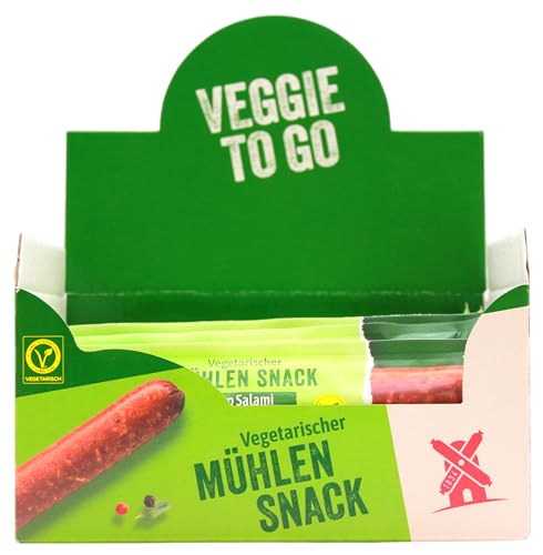 Rügenwalder vegetarischer Mühlen Snack Typ Salami, 25er Pack (25 x 20g) von Rügenwalder Mühle