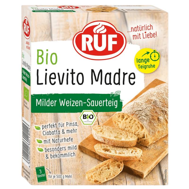 Bio Sauerteig Lievito Madre, 3 Beutel mit je 35 g von Ruf