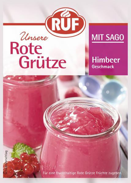 Ruf Rote Grütze mit Sago Himbeer Geschmack von Ruf