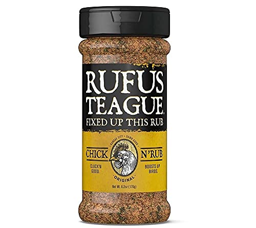 Chick N Rub Gewürz von Rufus Teague (176 g) - deftige Gewürzmischung für Hühnchen und Geflügelgerichte - deftig & rauchig von Rufus Teague