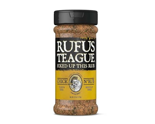 RUFUS TEAGUE Hühner-Rub (176 g), mild-würziges Hähnchen-Gewürz, herzhaft und rauchig RUFUS TEAGUE Hühner-Rub (176 g), mild-würziges Hähnchen-Gewürz, herzhaft und rauchig von Rufus Teague
