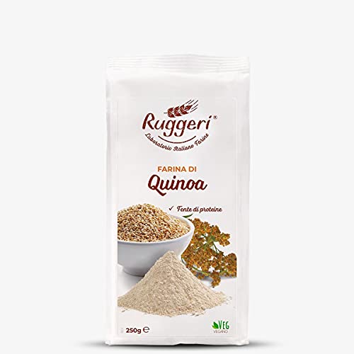 Sparangebot 10X250g Quinoa Mehl Ruggeri fein gemahlen zum Backen und Kochen Vegan + Glutenfrei Sparangebot 10X250g Quinoa Mehl Ruggeri fein gemahlen zum Backen und Kochen Vegan + Glutenfrei von Ruggeri