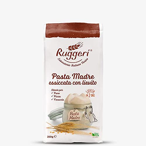 Ruggeri italienische Mutterteig Hefe getrocknet aktive Mutterhefe zum Backen für Brot Pizza und Kuchen 2x250gr (10x250gr) von Ruggeri