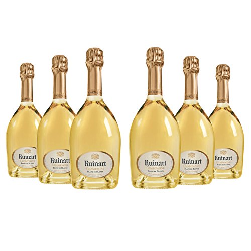 RUINART Lot 6 Champagnerflaschen - Ruinart weiß der weißen - Kostenlose Lieferung - 6x (750 Milliliter) von Ruinart