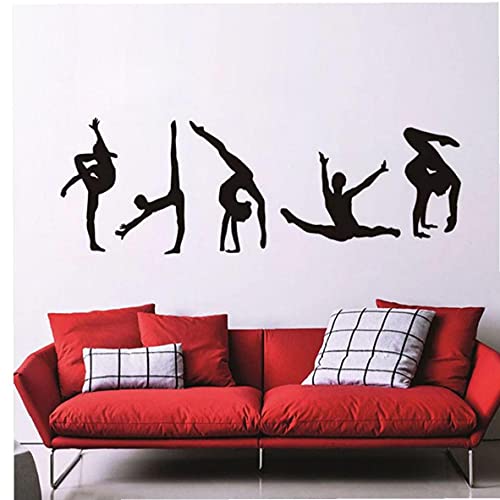 Wandaufkleber Classic 5 Gymnastik Moderne Modellsportzentrum Wohnzimmer Vinyl PVC Home Decor Supplies Wandaufkleber Classic 5 Gymnastik Moderne Modellsportzentrum Wohnzimmer Vinyl PVC Home Decor Supplies von Ruluti