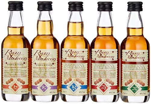 Rum Malecon Reservas Miniset mit Geschenkverpackung (5 x 0.05) von Rum Malecon