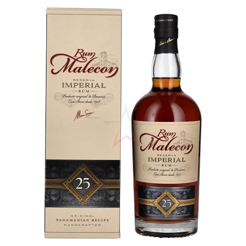 Rum Malecon Añejo 25 Años Reserva Imperial 40,00% 0,70 lt. von Rum Malecon