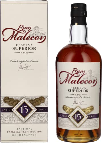 Rum Malecon Añejo 15 Años Reserva Superior 40% Vol. 0,7l in Geschenkbox von Rum Malecon