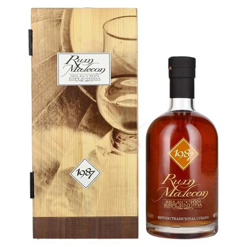 Rum Malecon SELECCIÓN ESPLENDIDA 1987 in Holzkiste 40,00% 0,70 Liter von Rum Malecon