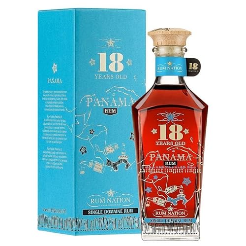RUM NATION 18 JAHRE PANAMA SINGLE DOMAINE RUM 70 CL IN EINER KISTE von Rum Nation