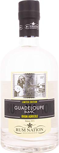 Rum Nation Guadeloupe Rhum Agricole Blanc Limited Edition mit Geschenkverpackung (1 x 0.7 l) von Rum Nation