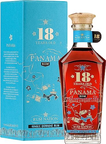 Rum Nation | Panama 18 y.o | 700 ml | 40% Vol. | Aromatische Komplexität | Leichter Rum | Noten von tropischen Früchten & Datteln | Ideal für Rum Einsteiger von Rum Nation