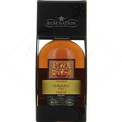 Rum Nation Peruano 8 Anos mit Geschenkverpackung Rum (1 x 0.7 l) von Rum Nation