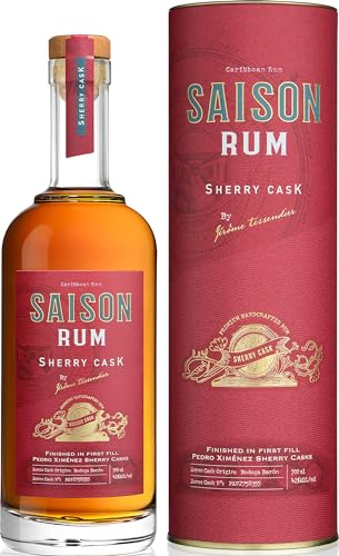Rum Saison Sherry Cask 42% vol. - brauner Rum aus der Karibik in Geschenkpackung (1 x 0.7 l) von Rum Saison