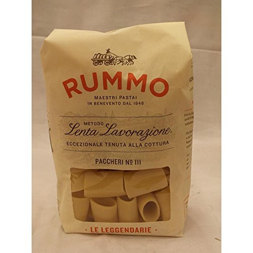 Rummo Lenta Lavorazione Paccheri No.111 500g Packung (große Rundnudeln) von Rummo