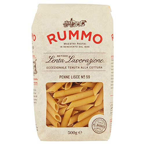 Rummo Lenta Lavorazione Penne Lisce No.59 1000g Packung (Rundnudeln) von Rummo