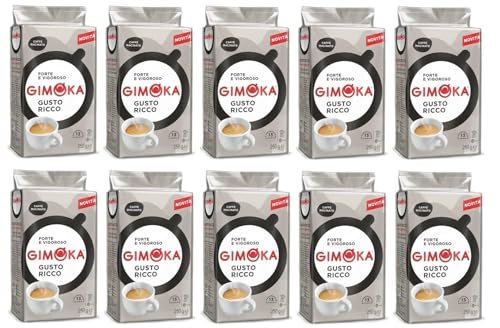 10er-Pack Gimoka Kaffee Ricco Caffè Macinato,Gemahlener Kaffee 250g 10er-Pack Gimoka Kaffee Ricco Caffè Macinato,Gemahlener Kaffee 250g von Rummo