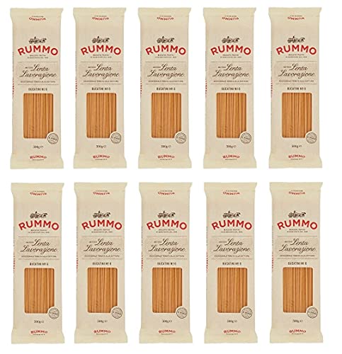 10x Rummo Bucatini N°6 Pasta Lenta Lavorazione Teigwaren aus Hartweizengrieß Bronze-Zeichnung 500g 10x Rummo Bucatini N°6 Pasta Lenta Lavorazione Teigwaren aus Hartweizengrieß Bronze-Zeichnung 500g von Rummo