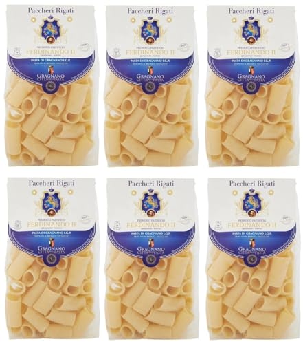12er-Pack Pastificio Ferdinando II Paccheri Rigati Pasta di Gragnano I.G.P.,Nudeln aus Hartweizengrieß 500g 12er-Pack Pastificio Ferdinando II Paccheri Rigati Pasta di Gragnano I.G.P.,Nudeln aus Hartweizengrieß 500g von Rummo