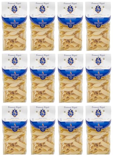 12er-Pack Pastificio Ferdinando II Pennoni Rigati Pasta di Gragnano I.G.P.,Nudeln aus Hartweizengrieß 500g von Rummo