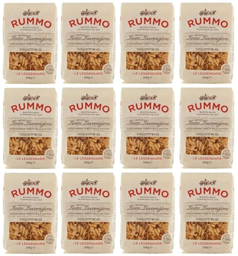 12er-Pack Rummo Pasta Fusillotti N°155,Italienische Nudeln aus Hartweizengrieß,Italienische Pasta 500g von Rummo