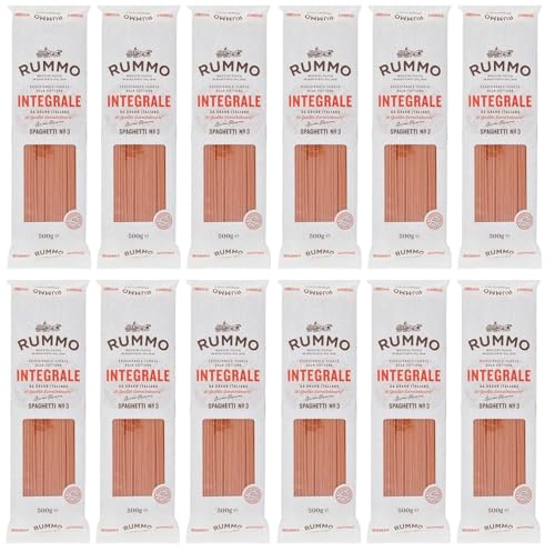 12er-Pack Rummo Pasta Integrale Spaghetti N°3,Vollkornnudeln Nudeln Vollkorn Italienische Pasta 500g 12er-Pack Rummo Pasta Integrale Spaghetti N°3,Vollkornnudeln Nudeln Vollkorn Italienische Pasta 500g von Rummo