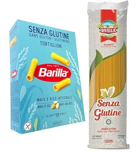 12er-Pack Testpaket Pasta Barilla Tortiglioni + Divella Spaghetti Senza Glutine,Glutenfreie Nudeln Italienische Pasta 400g 12er-Pack Testpaket Pasta Barilla Tortiglioni + Divella Spaghetti Senza Glutine,Glutenfreie Nudeln Italienische Pasta 400g von Rummo