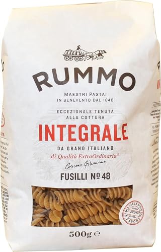 16er-Pack Rummo Pasta Fusilli Integrali N°48,Vollkornnudeln Nudeln Vollkorn Italienische Pasta 500g von Rummo