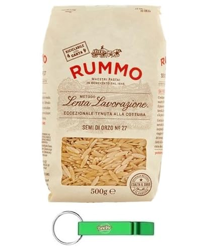 16er-Pack Rummo Pasta Semi di Orzo N°27,Italienische Nudeln aus Hartweizengrieß,500g + 1er-Pack Kostenlos Yoga Eistee Pfirsich 330ml Dose von Rummo