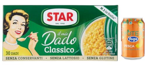Rummo 16er-Pack Star Il Mio Dado Classico,Brühwürfel Brühe,Kartons mit 30 Würfeln + 1er-Pack Kostenlos Yoga Eistee Pfirsich 330ml Dose Rummo 16er-Pack Star Il Mio Dado Classico,Brühwürfel Brühe,Kartons mit 30 Würfeln + 1er-Pack Kostenlos Yoga Eistee Pfirsich 330ml Dose von Rummo