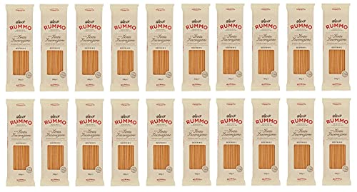 20x Rummo Bucatini N°6 Pasta Lenta Lavorazione Teigwaren aus Hartweizengrieß Bronze-Zeichnung 500g von Rummo