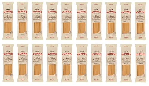 20x Rummo Linguine N°13 Pasta Lenta Lavorazione Teigwaren aus Hartweizengrieß Bronze-Zeichnung 500g von Rummo